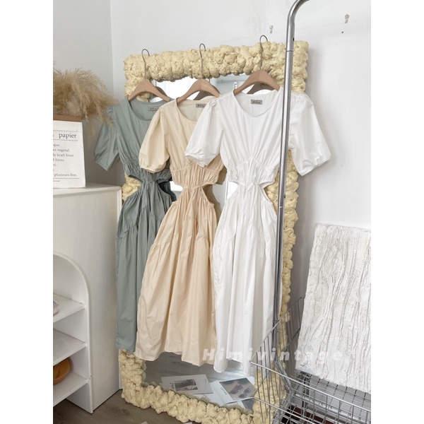 Đầm maxi đi biển hở lưng cut eo , lưng bo chun nhún ( hình chụp sàn thật ) - mh18 | BigBuy360 - bigbuy360.vn