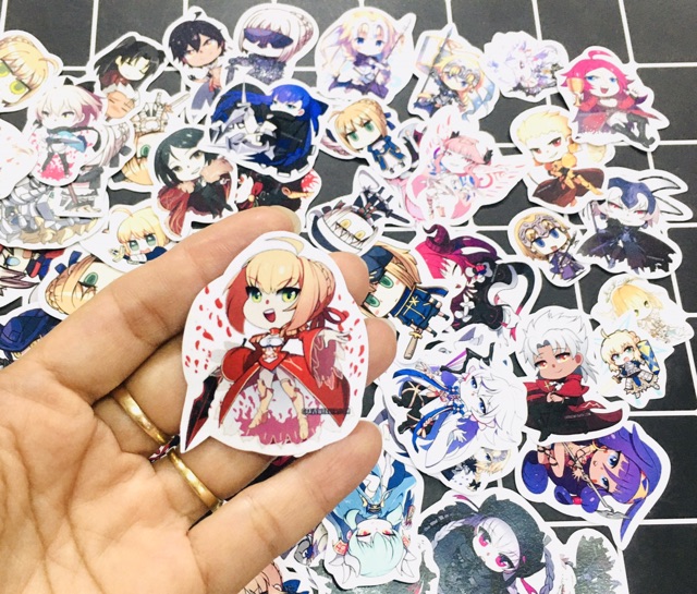 Sét 30-50 Sticker fate stay night ép lụa , Sticker fate order