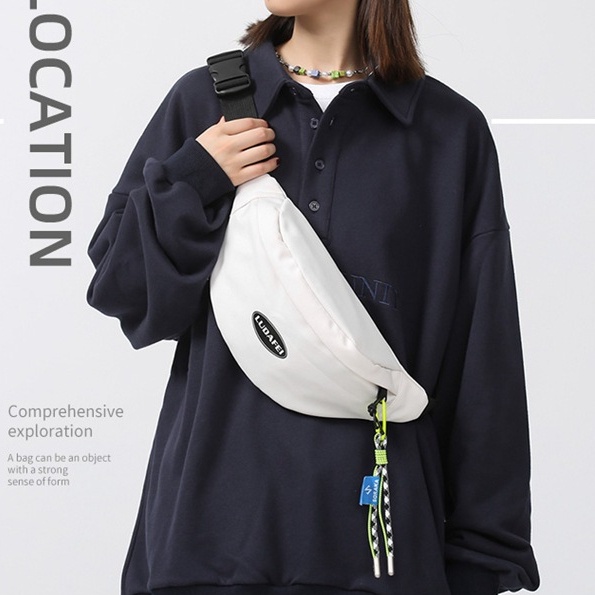 Túi Đeo Chéo Ngực Bằng Nylon Thời Trang Hàn Quốc Cho Nam