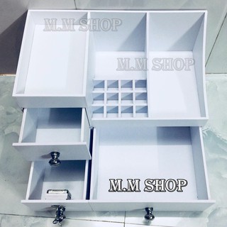 KỆ TỦ MỸ PHẨM KOOL CÓ KHÓA TỦ SIZE 35CM