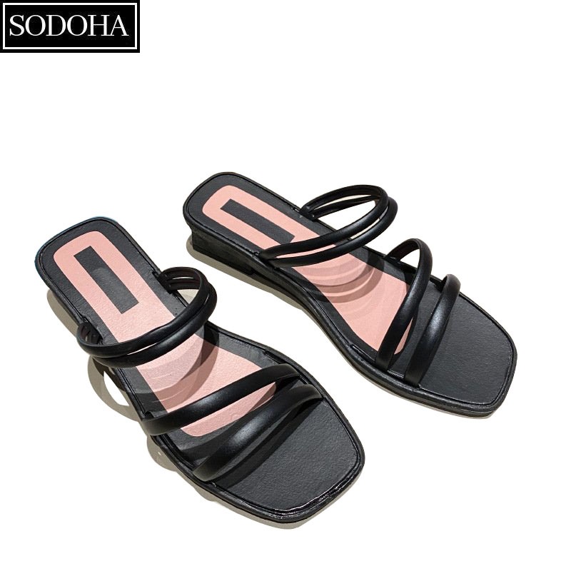 Dép Nữ Thời Trang SODOHA SDH6155 Đế Cao Su Mềm Êm Siêu Thoáng Mát