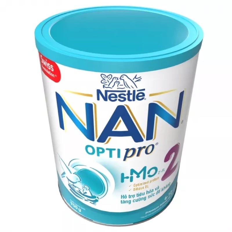 Sữa bột NAN Optipro 2 HMO 900g (mẫu mới)