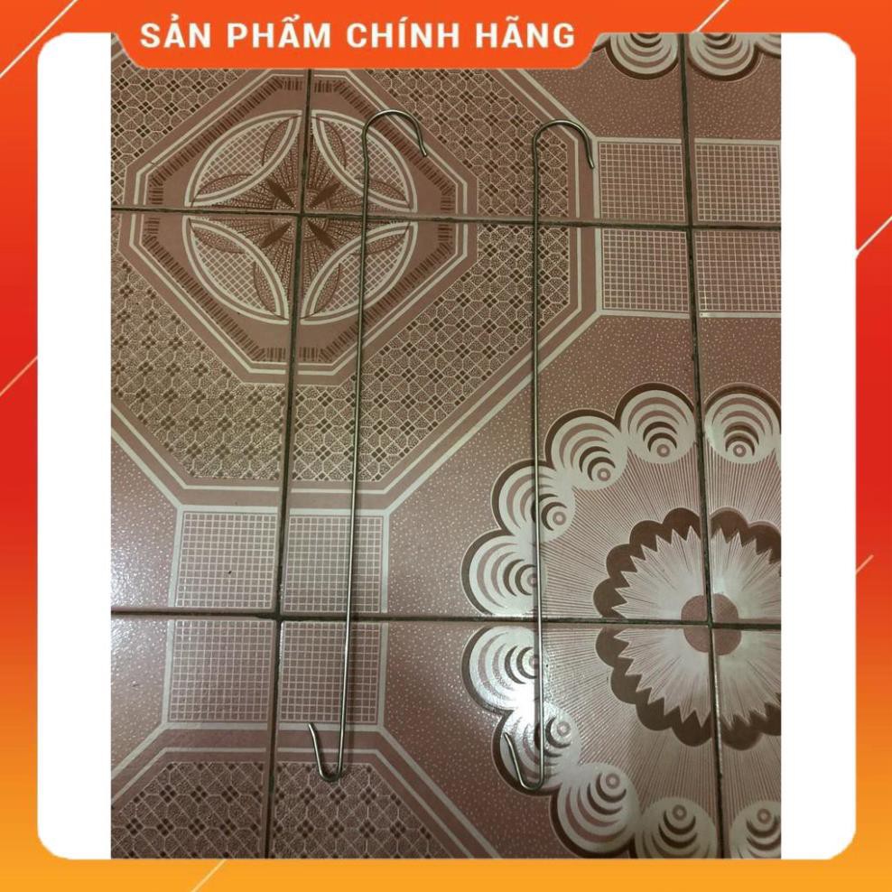 2 móc nối treo chậu lan inox 2 đầu dài