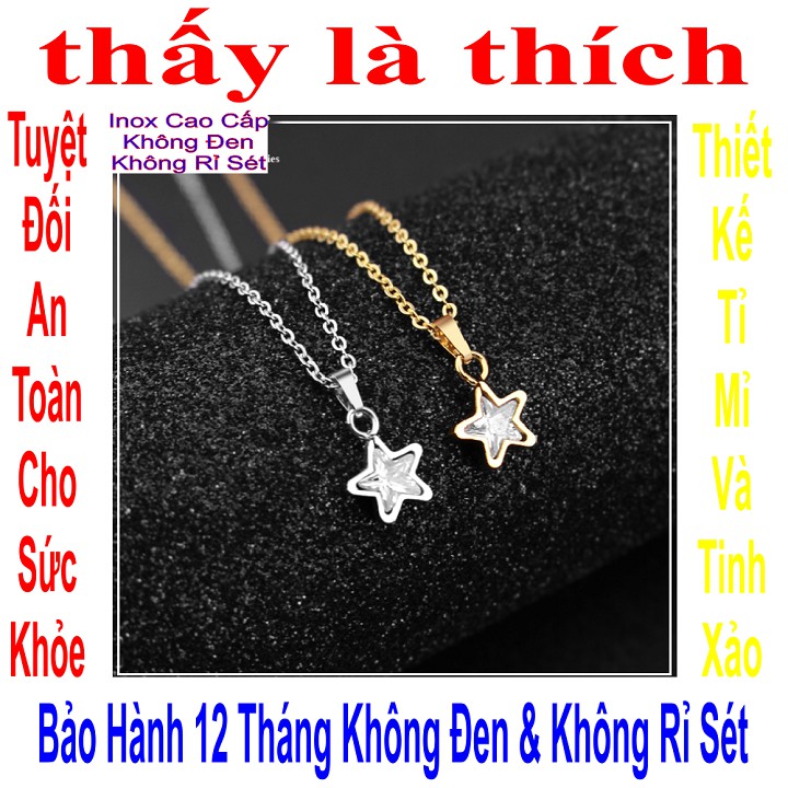 Dây chuyền vàng em bé mặt ngôi sao đính đá Zircon cute - An toàn cho trẻ - Cam kết 1 đổi 1 nếu hoen , gỉ sét