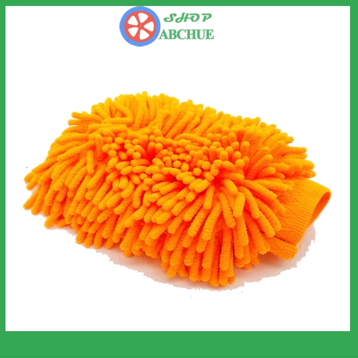 Gang tay rửa xe ô tô, bao tay sợi microfiber siêu mềm , sạch an toàn cho tay