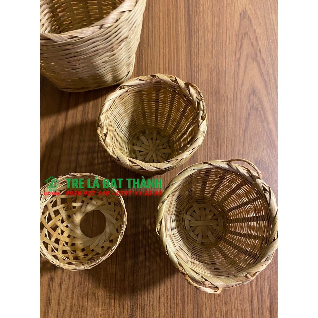 Giỏ mây tre, cần xé nhí  - Phụ kiện trang trí, chụp hình