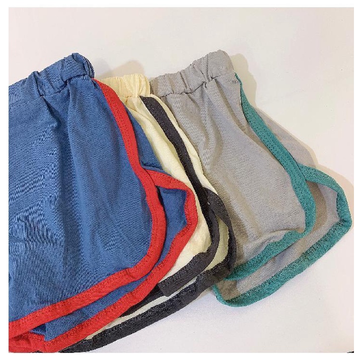Bộ Áo Thun Sát Nách Phối Quần Short Vải Cotton Thoáng Khí In Hoạt Hình Thời Trang Mùa Hè Cho Bé