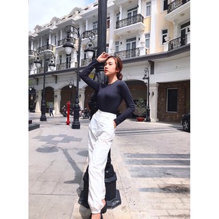 [Ảnh Thật] Áo body cổ tròn thun trơn dáng basic