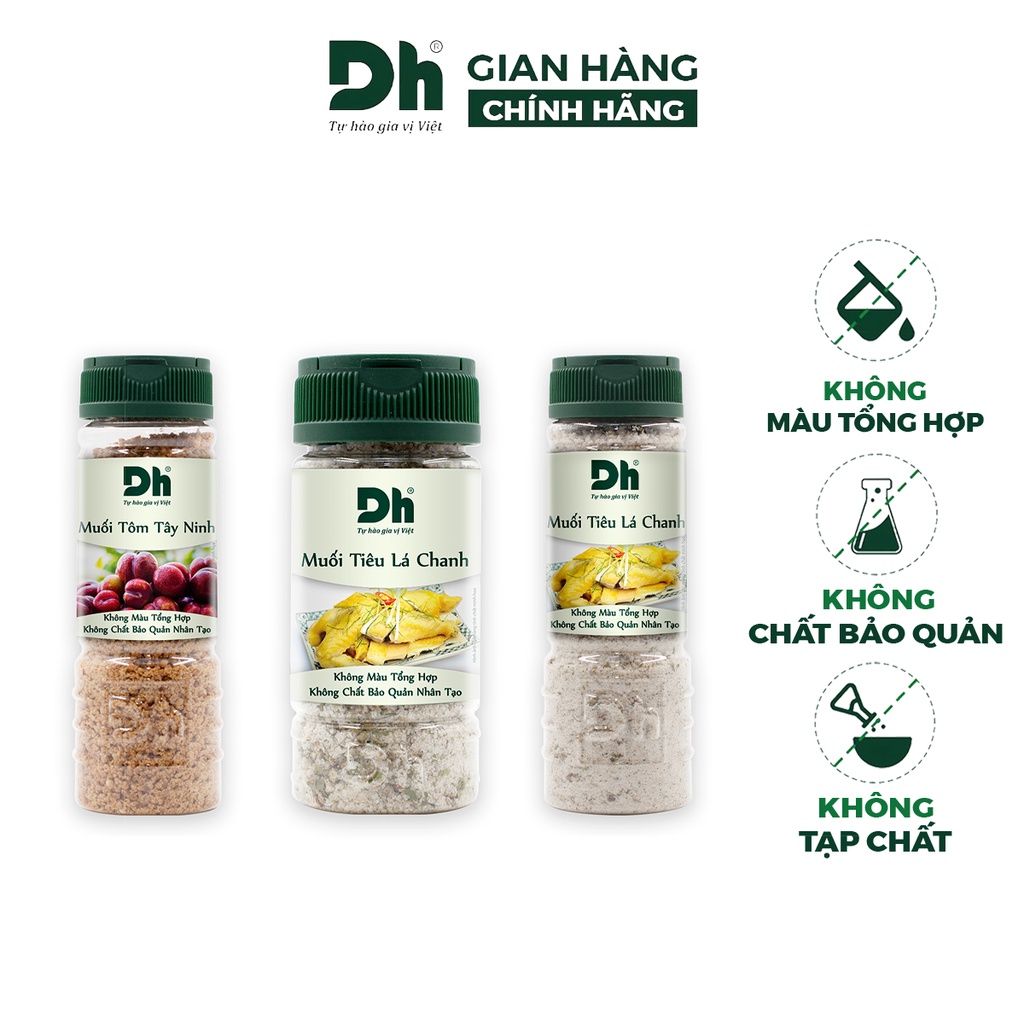 Muối tiêu lá chanh DH Foods gia vị chấm thức ăn thơm ngon 50/120gr