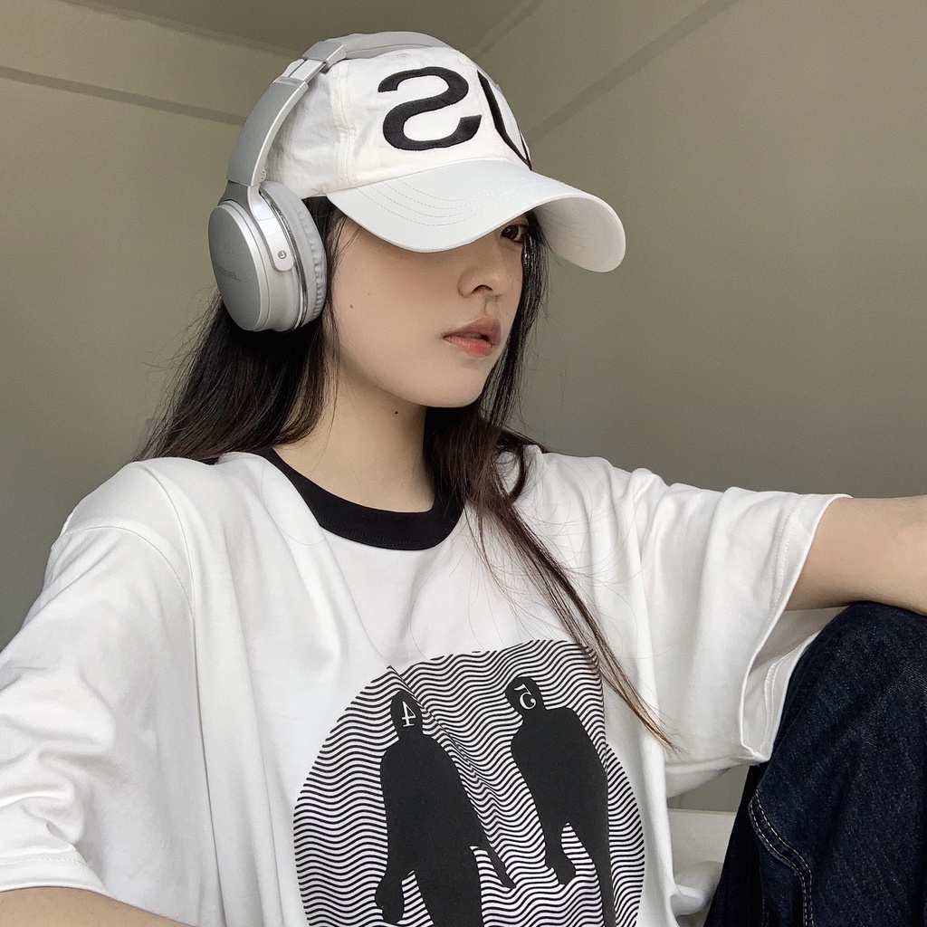 Mũ Lưỡi Trai Thêu Hình Cô Gái Cá Tính Nhanh Khô