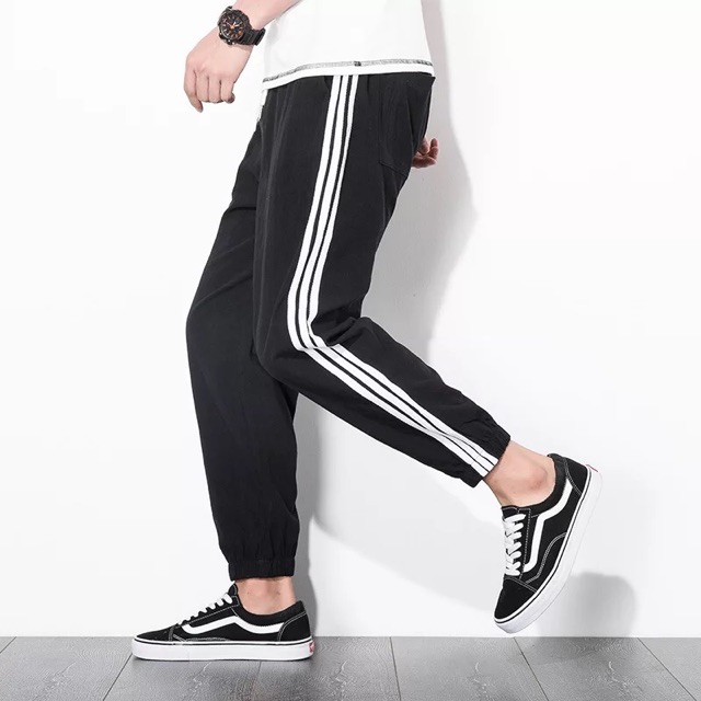 [HÀNG HOT JOGGER] QUẦN JOGGER 3 SỌC TRẮNG ĐỎ