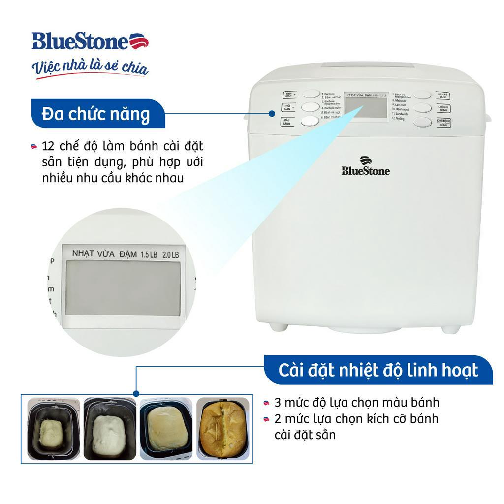 Máy Làm Bánh Mì Bluestone BMB-2421, Công Suất 550W, Bảo Hành Chính Hãng 2 Năm