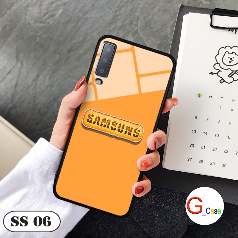 Ốp lưng Samsung Galaxy A7 2018  - in hình 3D Logo điện thoại