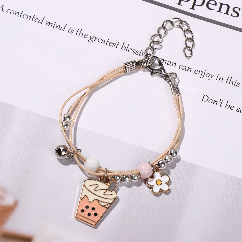 Vòng Tay Dây Bện Phối Hạt Sáng Tạo Thời Trang Cho Nữ