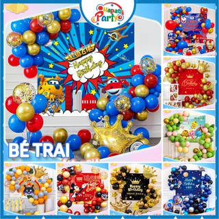 Combo trang trí sinh nhật cực rẻ bong bóng trang trí thôi nôi đầy tháng - hapatidecor