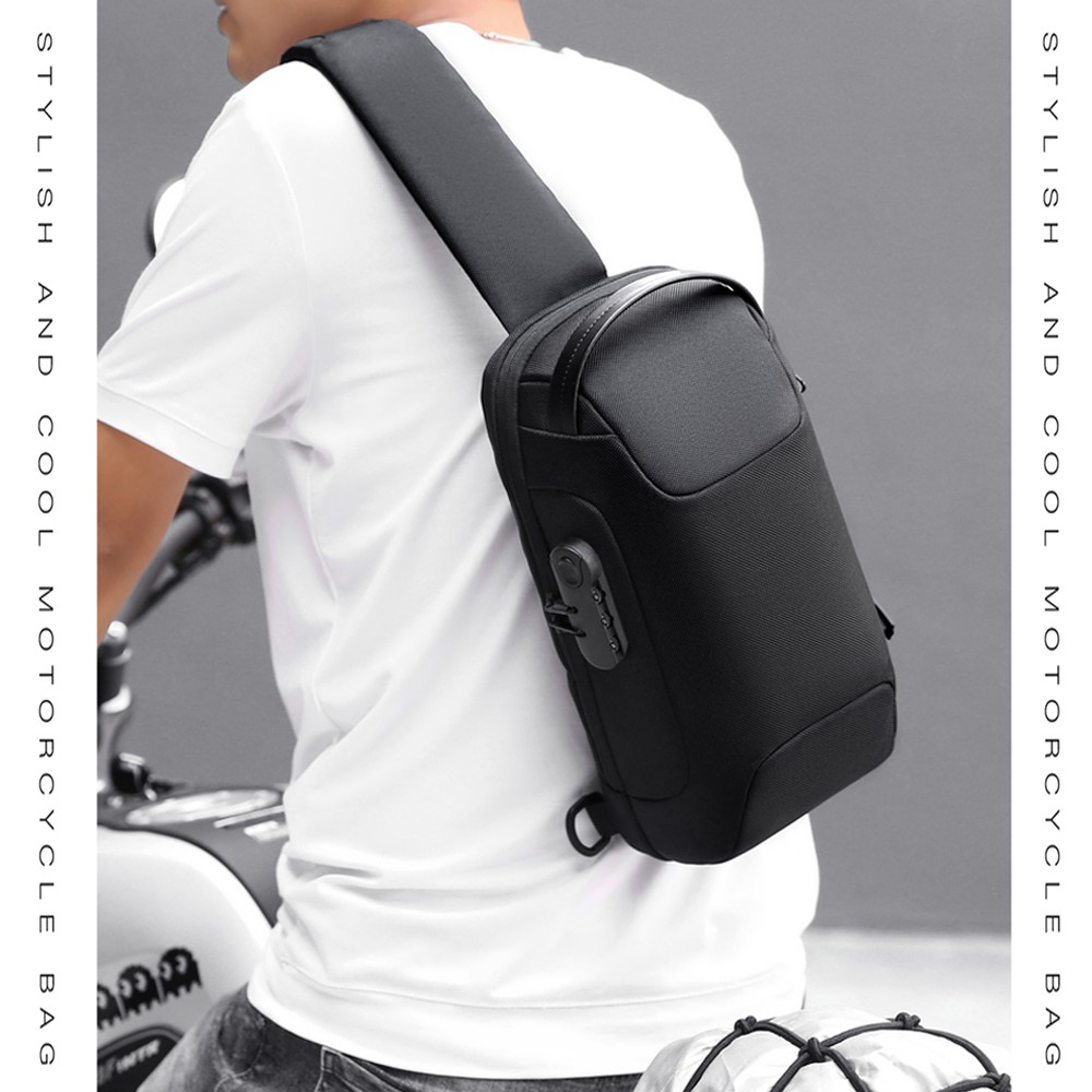 Túi đeo chéo nam nữ đi chơi hàng hiệu chống nước khóa số chính hãng 1 quai -  DT510 | BigBuy360 - bigbuy360.vn