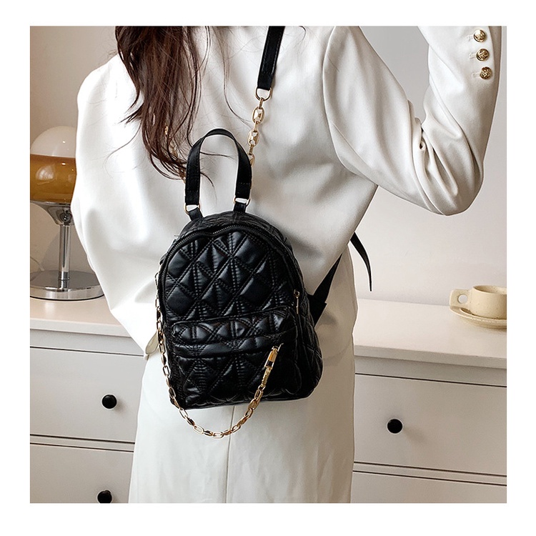 Balo dây JASMIN NOIR rút họa tiết sọc caro thời trang dành cho nữ