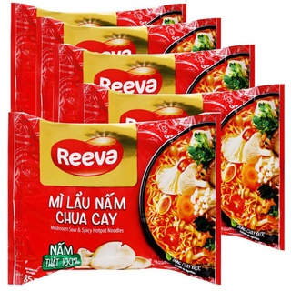 mì lẩu nấm chua cay reeve 5 gói 85g