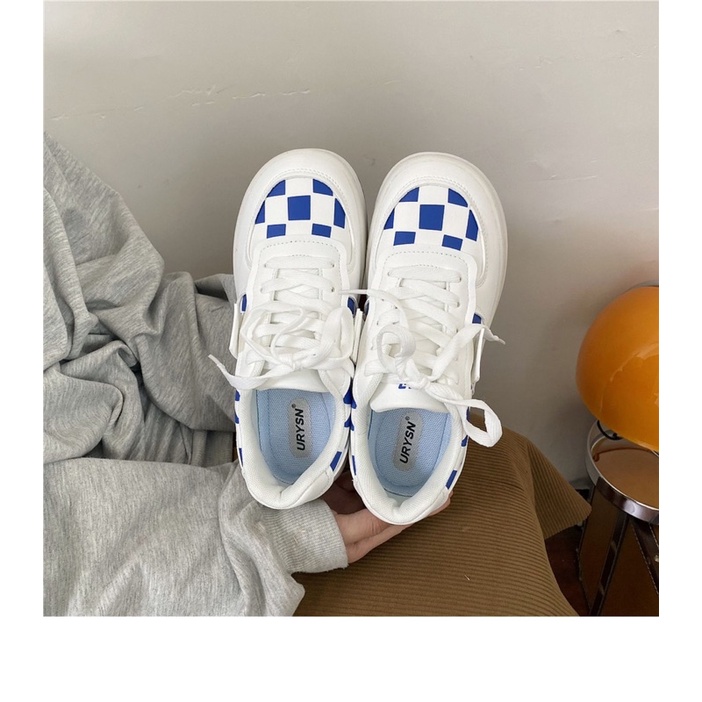 Giày kẻ caro xanh hàng nội địa Trung