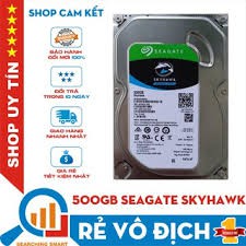 Ổ Cứng Hdd SEAGATE 500GB SKYHAWK - Chuyên Dùng CAMERA- Chính Hãng 100%- Bảo Hành 24 Tháng- 1 Đổi 1