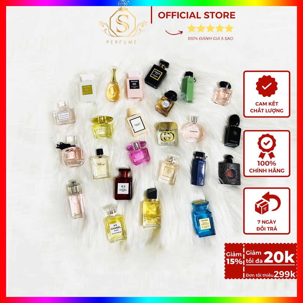 Nước hoa mini chính hãng ,Tinh dầu nước hoa dạng chấm 5ml siêu thơm