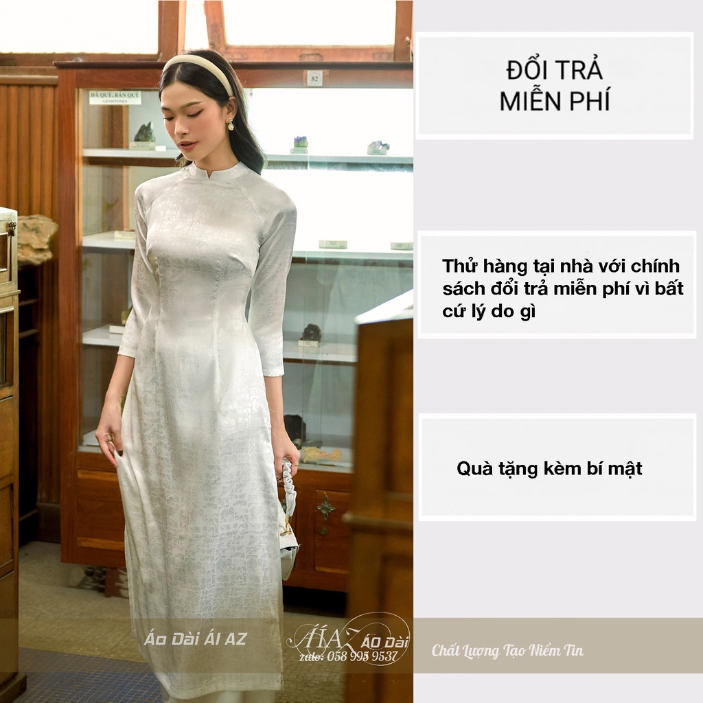 Áo Dài Truyền Thống Nữ Lụa Đông Hưng FH01