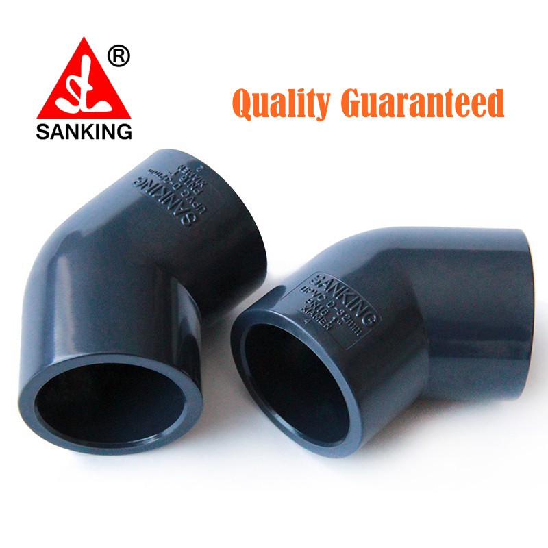 Set 5 Đầu Nối Ống Nước 45 Độ Bằng PVC