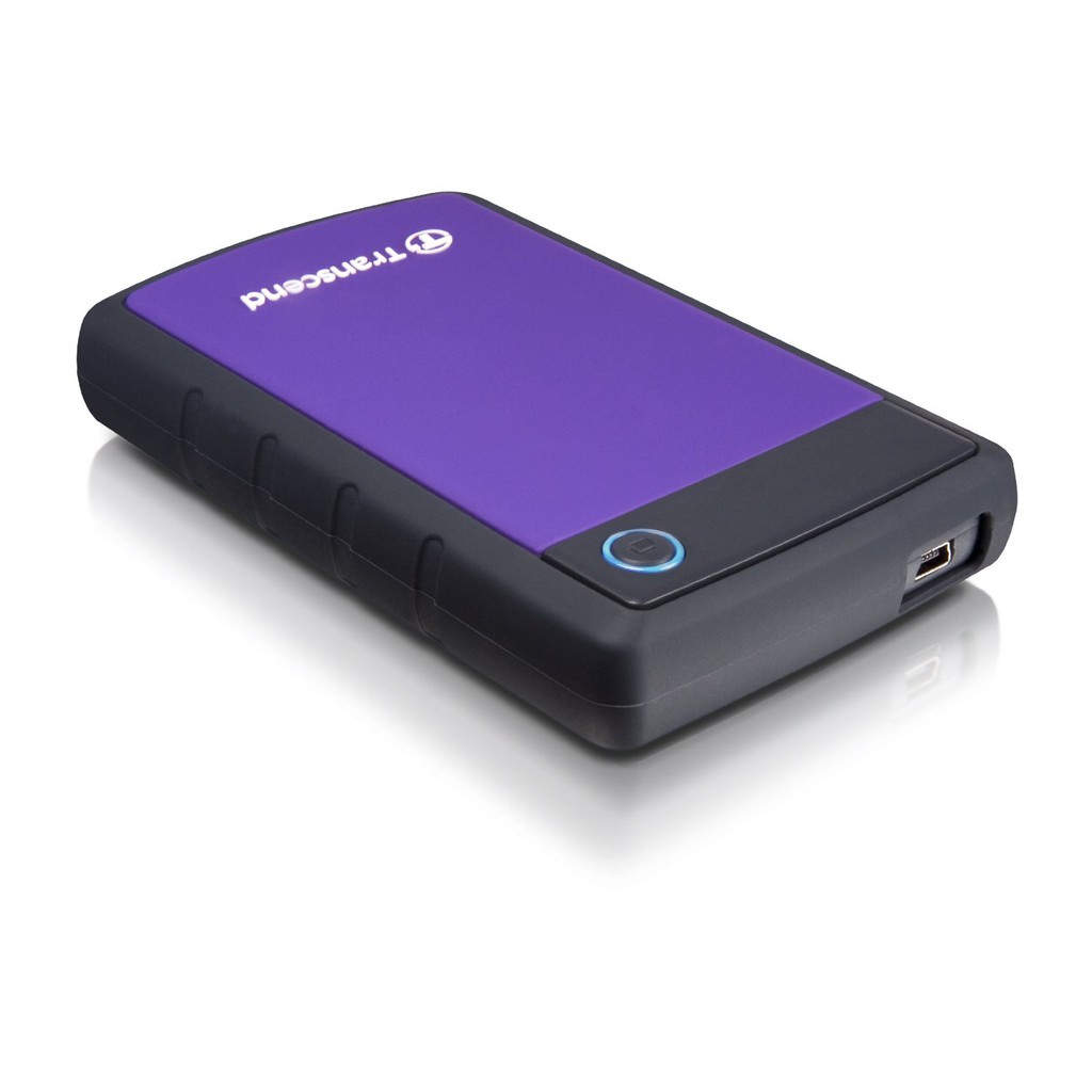 Ổ Cứng Di Động 1TB Transcend Rugged StoreJet® 25H3P Tím USB 3.0 | BigBuy360 - bigbuy360.vn