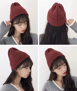 MŨ LEN TRƠN HÀN QUỐC FREESIZE