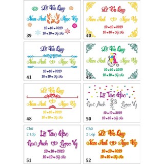 bộ chữ xốp dâu rể