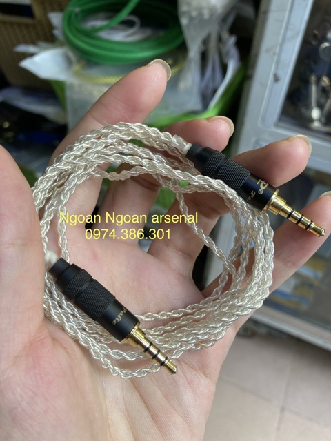 Dây tín hiệu 2 đầu 3.5 ly lõi mạ bạc