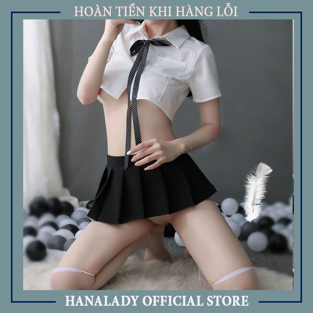 Đồ ngủ nữ -Cosplay nữ sinh sexy siêu gợi cảm quyến rũ chất liệu vải mềm mịn C181 | BigBuy360 - bigbuy360.vn