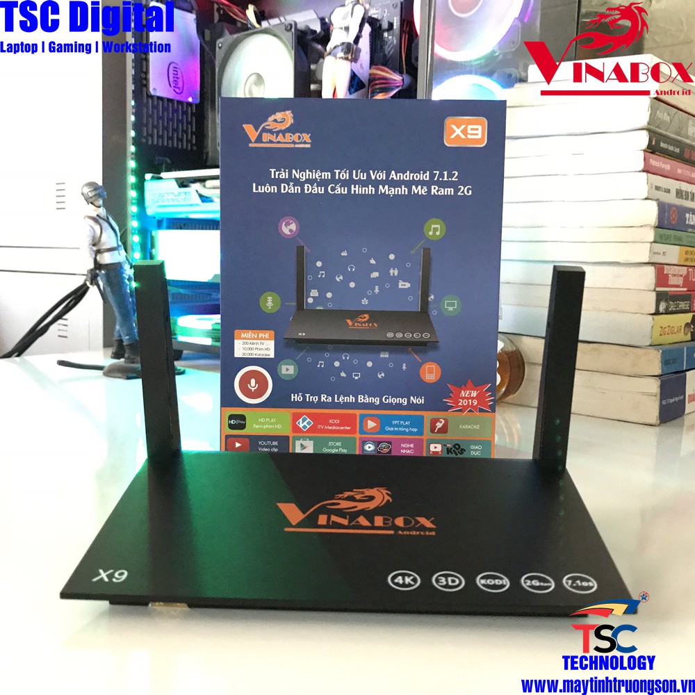 Android TVBOX Vinabox X9 Phiên Bản 2019 Hỗ Trợ Ra Lệnh Giọng Nói | Chính Hãng iTVPLus