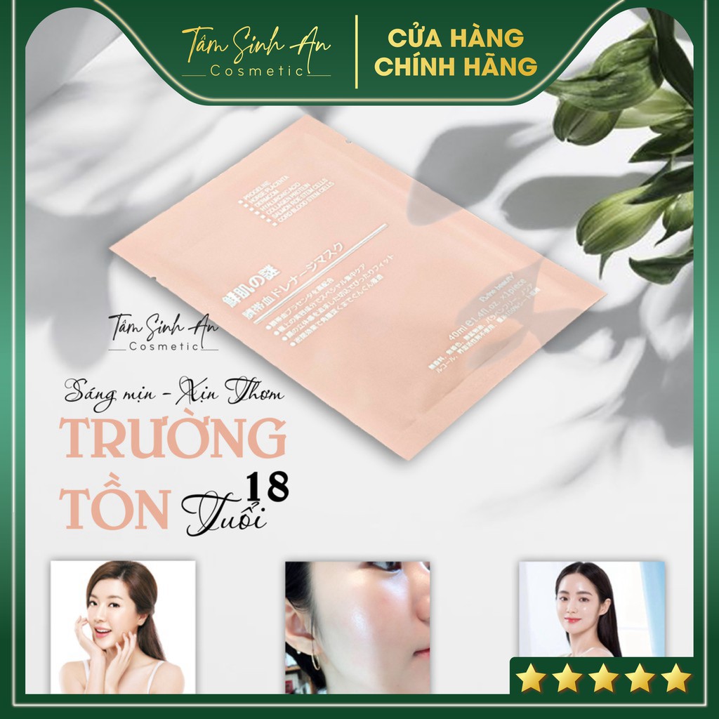Mặt Nạ Tế Bào Gốc Nhau Thai Cuống Rốn Rwine Beauty (BẢN QUỐC TẾ CHÍNH HÃNG) - Tâm Sinh An Cosmetic - Mãi Mãi Tuổi 18