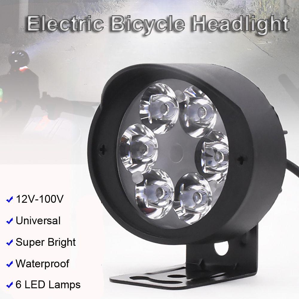 SUYO Đèn Pha 6 Bóng LED 12V-100V Siêu Sáng Dành Cho Xe Đạp Điện