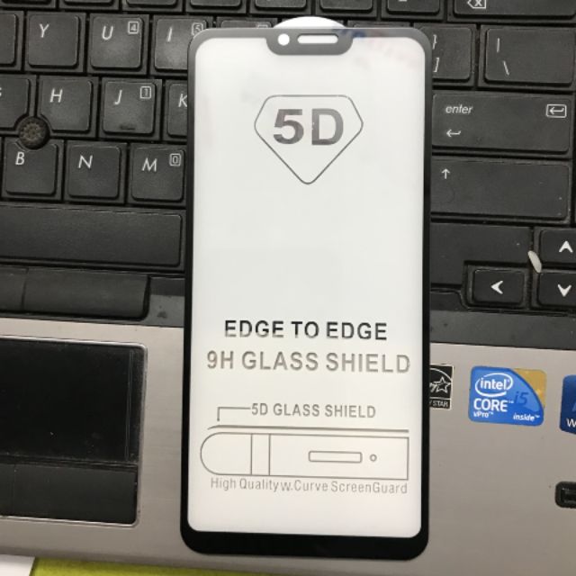 Kính cường lực 5D oppo A3s full keo màn hình