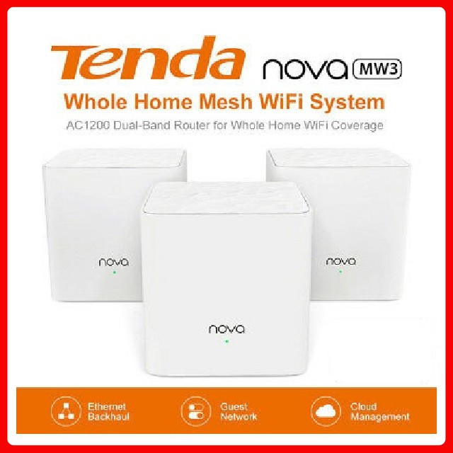 Bộ Wifi Mesh không dây Tenda Nova MW3 (1 pack) chính hãng - BH36Tháng