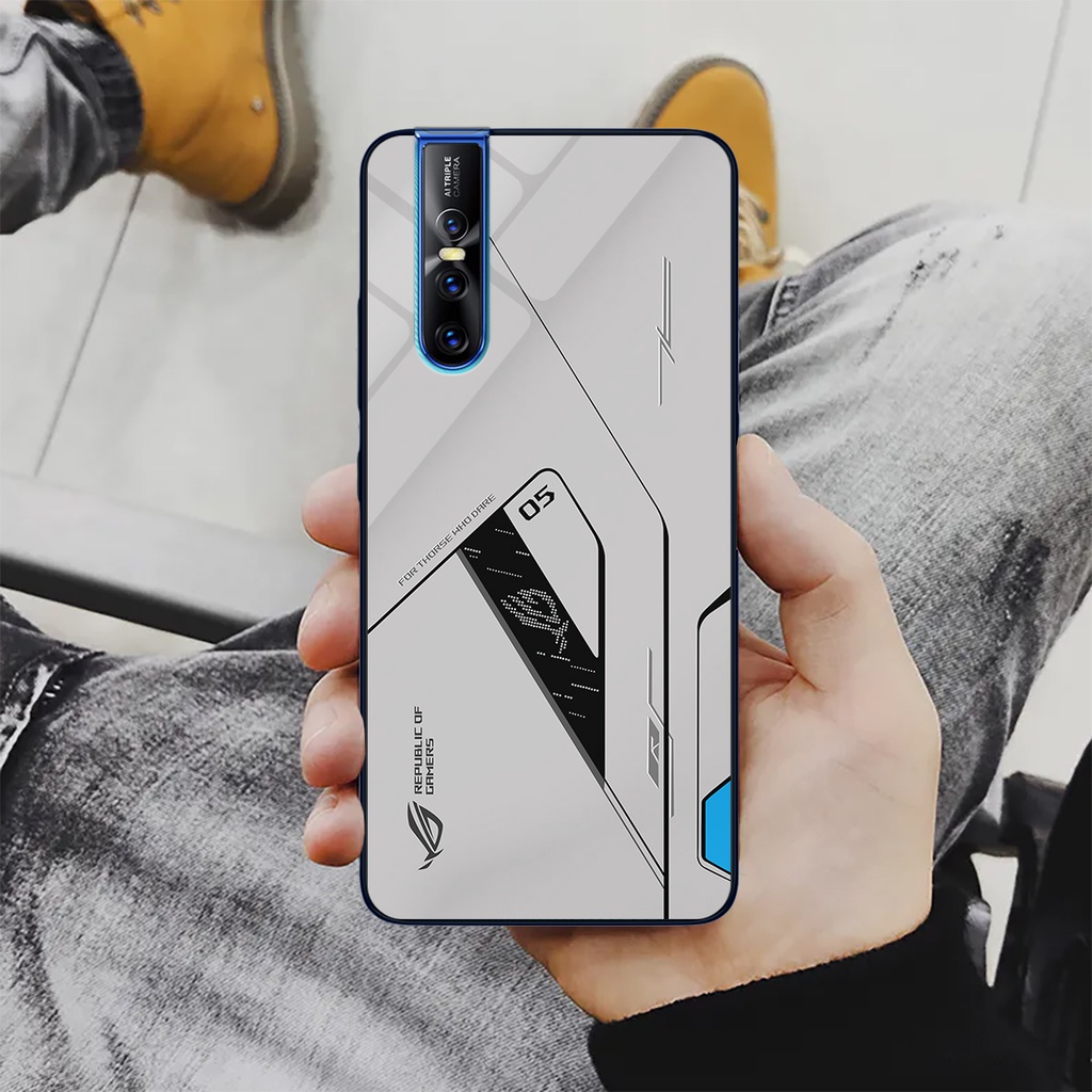 Ốp lưng Vivo V15 Pro - ROG Gaming edition, chất liệu kính cường lực