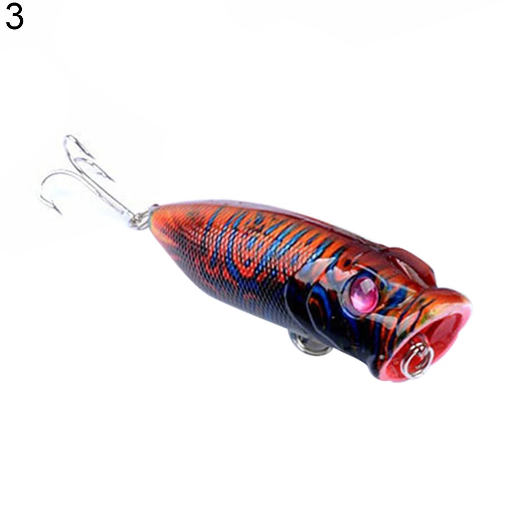 [Re]Fishing Lures Topwater Floating Popper Hooks Bait Helpful Fishing Tackle Tool