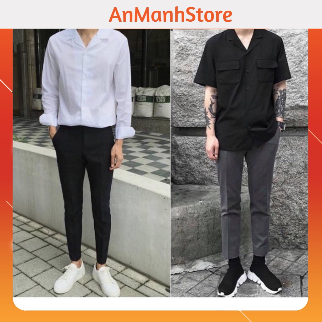[3 MÀU] Quần tây nam dáng Hàn Quốc chất vải tuyết mưa xịn (quân âu) | BigBuy360 - bigbuy360.vn