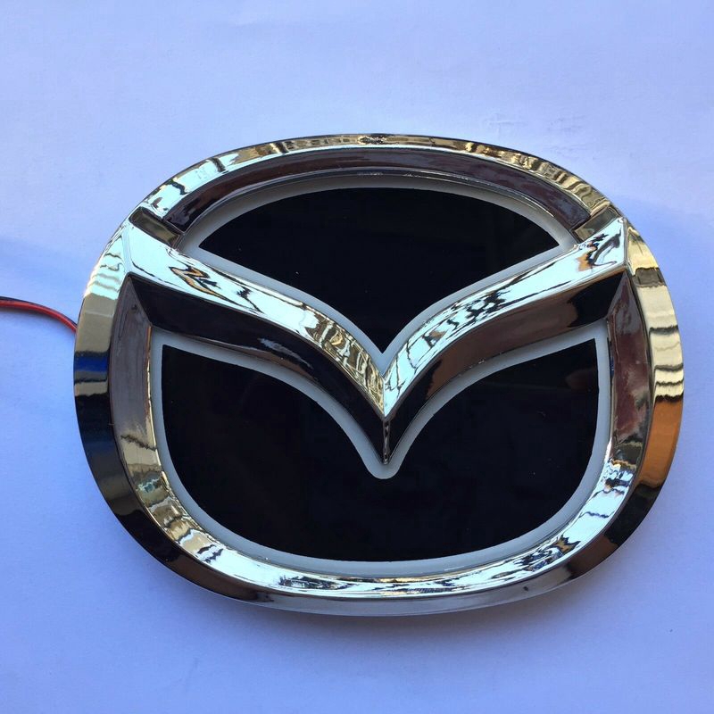 Logo LED đuôi xe 5D Đèn trắng Tự động Huy hiệu ánh sáng cho Mazda 2 Mazda 3 Mazda-CX7