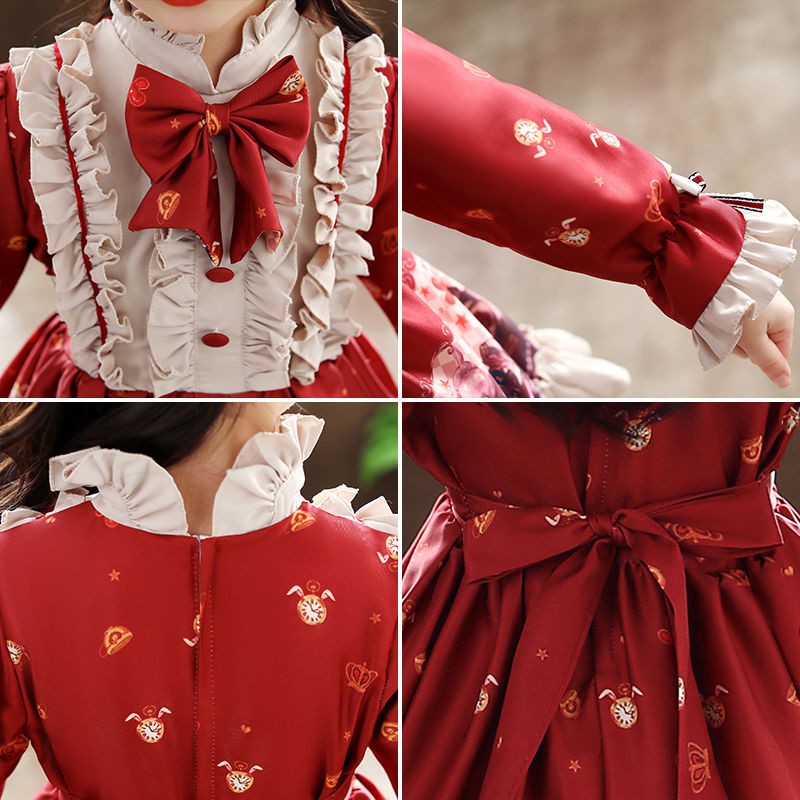 ❏Quần áo trẻ em Váy công chúa lolita, dạ hội mùa xuân và thu phong cách phương Tây chính hãng lolita của cô gái