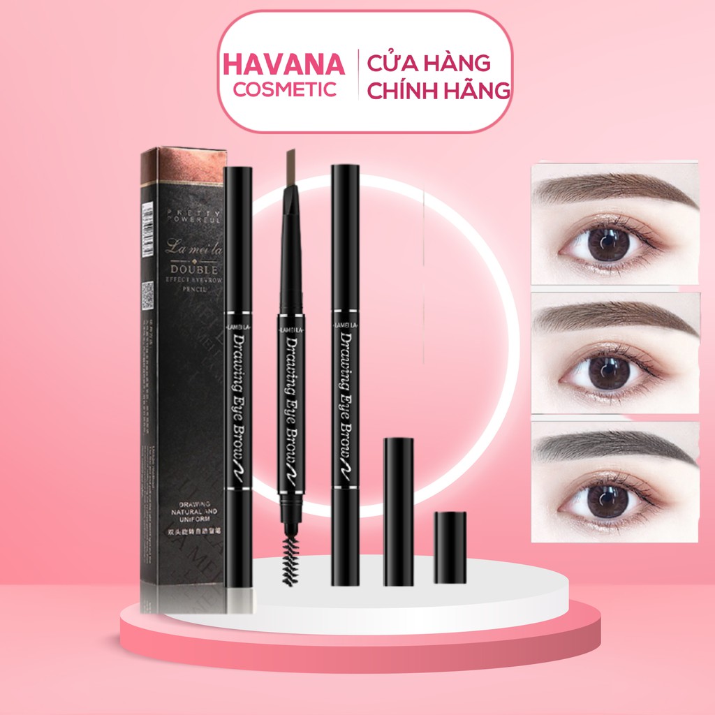 Chì kẻ mày Lameila Double Effect  không trôi chống nước | BigBuy360 - bigbuy360.vn