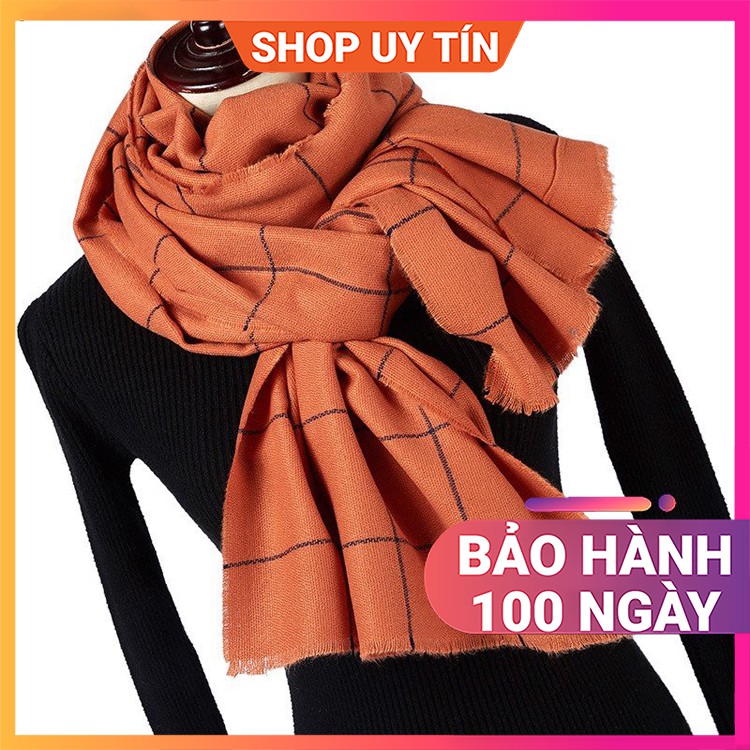 [NowShip - Giao Ngay] Khăn Quàng Cổ Len Cashmere Nữ - Khăn Choàng Giữ Ấm, Đi Biển Đẹp