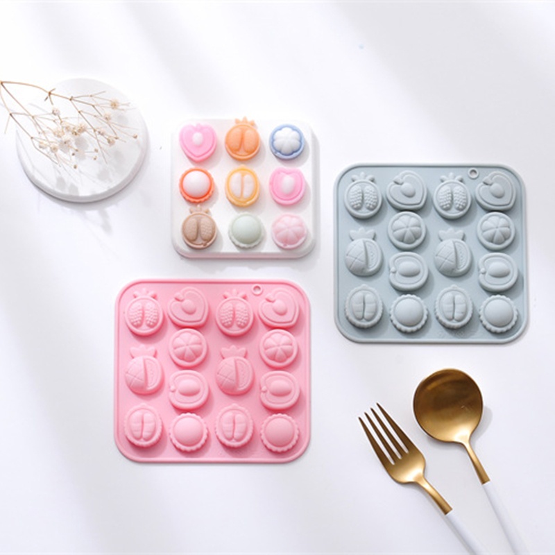Khuôn Silicone Tạo Hình Trái Cây 3D Trang Trí Bánh DIY