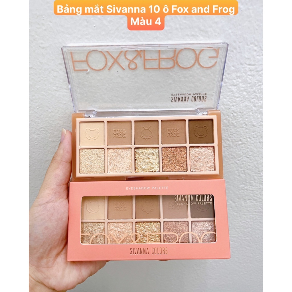 Bảng Mắt 10 Ô Sivanna Colors Fox &amp; Frog Eyeshadow Palette