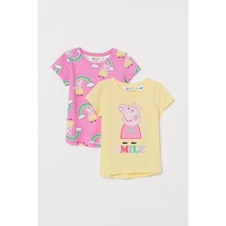 ÁO THUN COTTON BÉ GÁI H&M