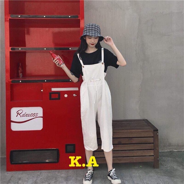 Yếm quần kaki oze dây rút bụng HARI0221 | BigBuy360 - bigbuy360.vn