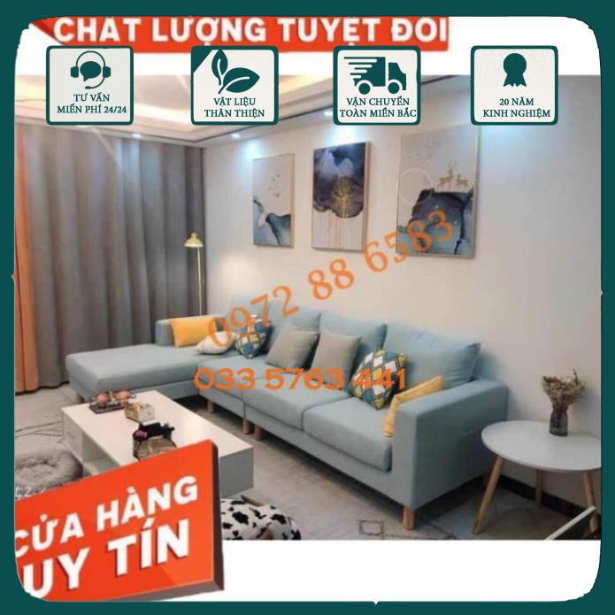 GIÁ GỐC - Sofa phòng khách hiện đại giá tại xưởng -  ghế sôfa góc L kích thước 2m2 x 1m4