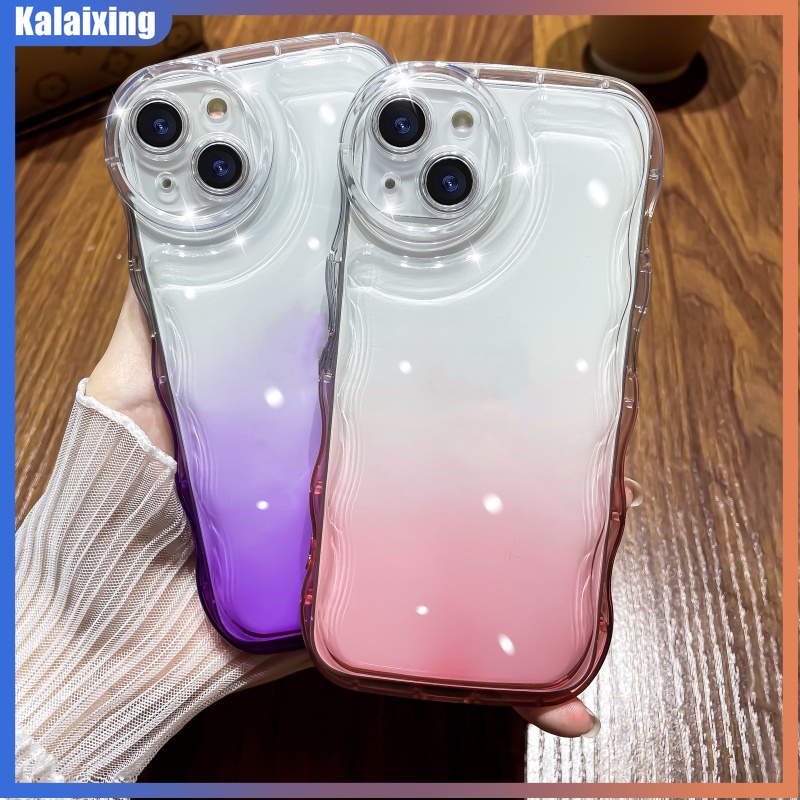 Ốp Điện Thoại Mềm Trong Suốt Màu Gradient Cho iPhone 13 Pro Max 12 Pro 11 Pro Max X Xr Xs Max 7 8 Plus